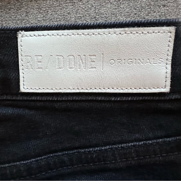 RE/DONE | High Rise Ankle Crop in Faded Black - Picture 10 of 10